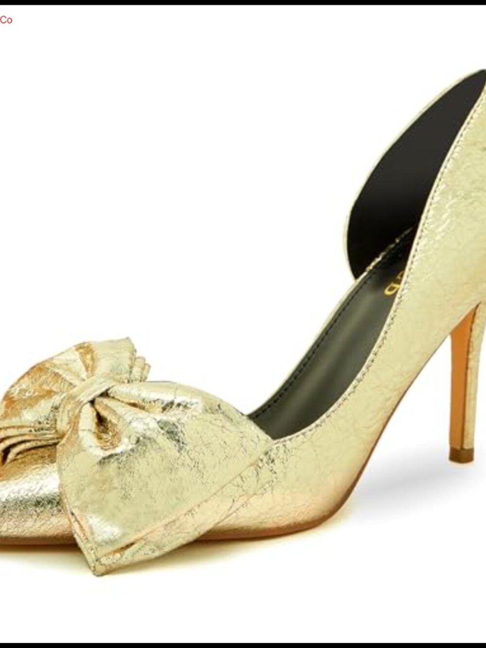 Women's Pointed Toe Stiletto Pumps D'Orsay Bow Slip On Dress Heels
